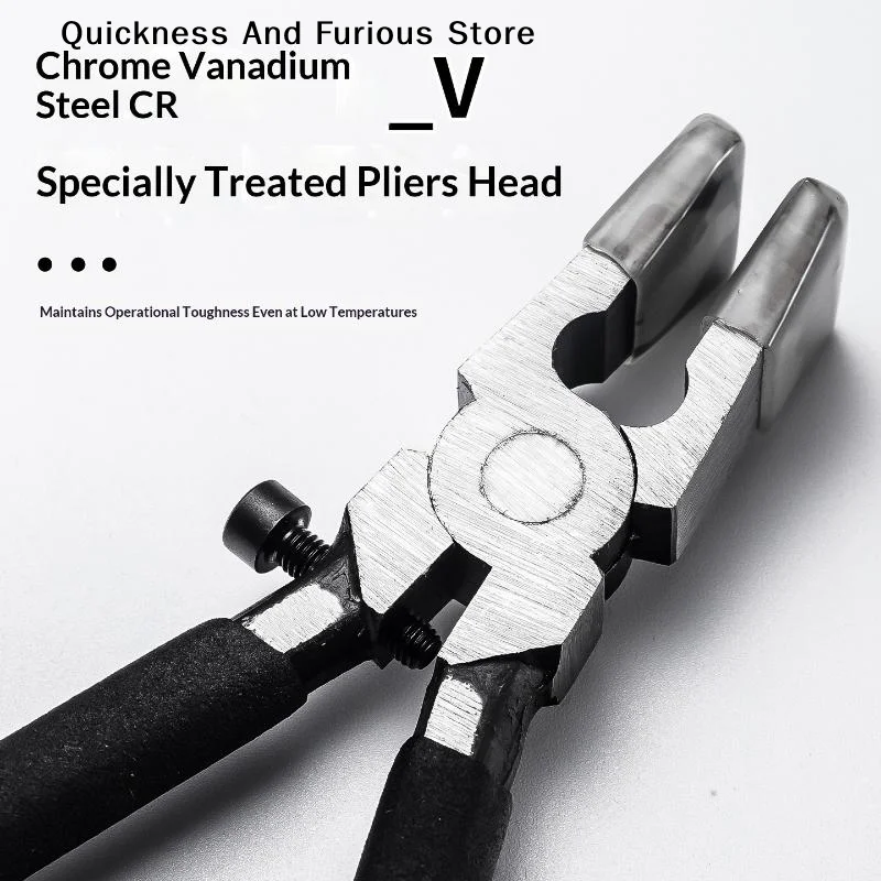 【T】1Pcs Adjustable Tiles Nippers Glass Cutter Ceramics Practical Breaker Glass Pliers 8 Inch Model Clamping Pliers Model Tools
