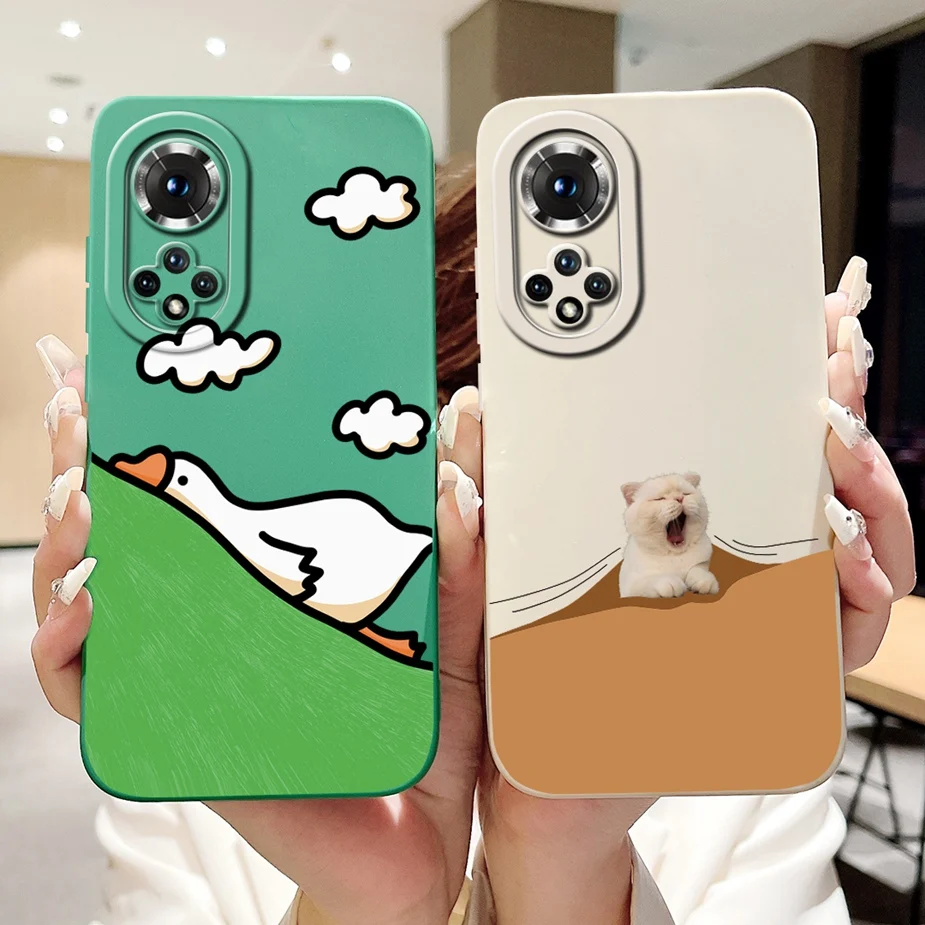 For Honor 50 Pro Case RNA-AN00 Cute Funny Cartoon Cover Shockproof Phone Case For Honor 50 Lite Honor50 Pro Soft TPU Fundas Capa