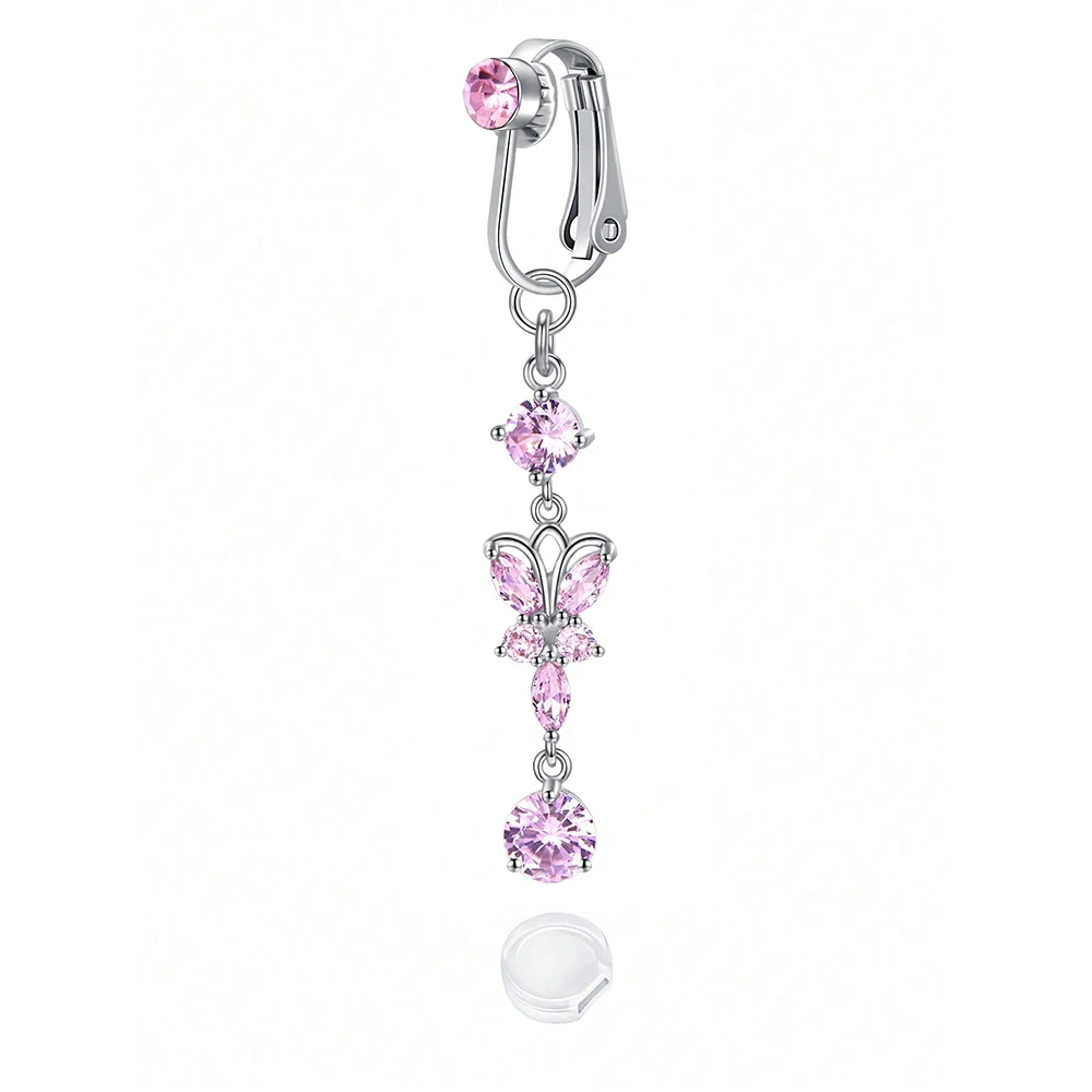Fake Belly Button Ring Clip-On for Women
