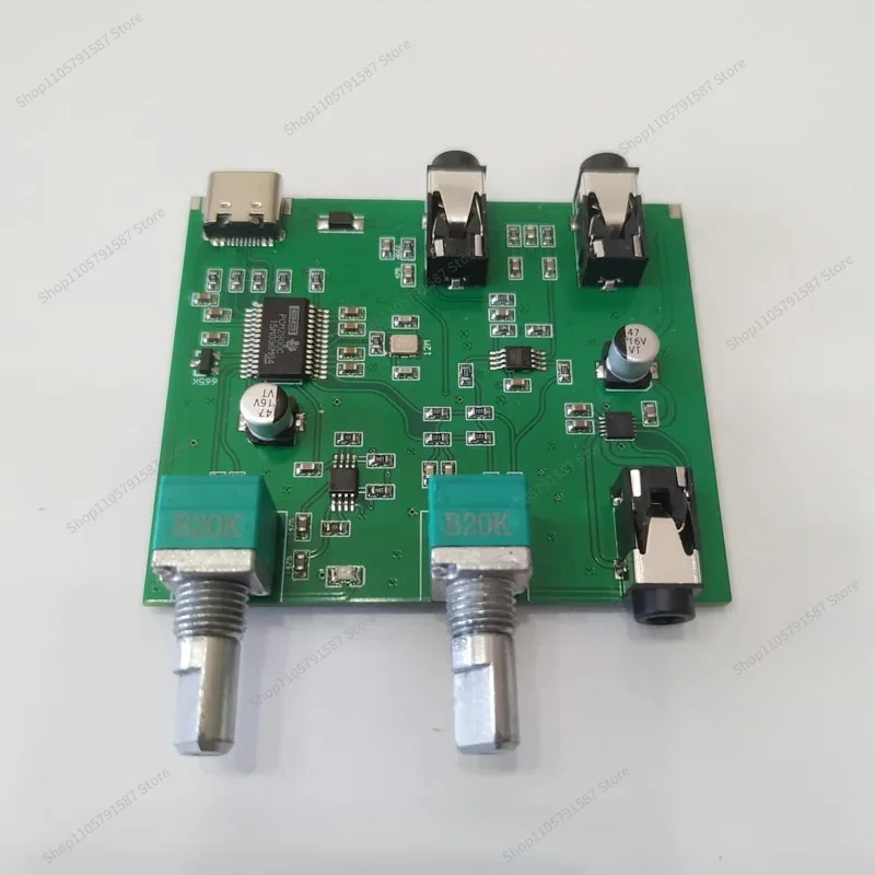 For Mobile Phone Live Broadcast OTG Stereo Digitizer, Internal Recording Sound Card Recording Circuit Board Accessories AD2