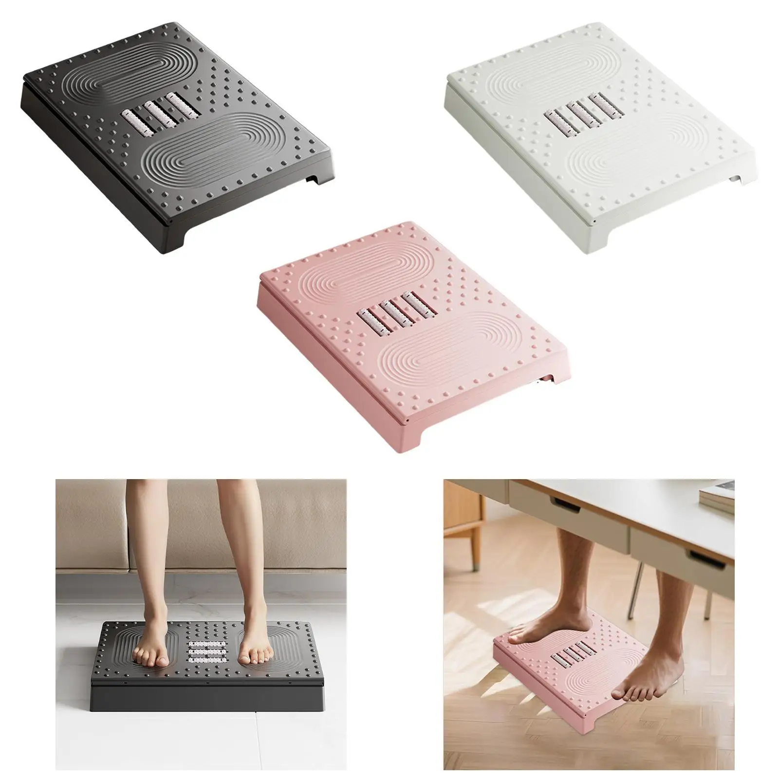 

Under Desk Footrest Roller Bathroom Massage Step for Travel Office Home