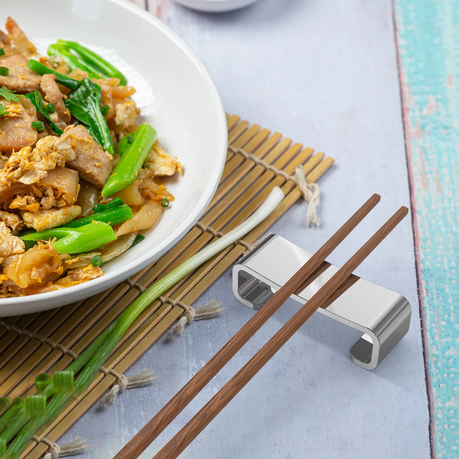 

3 pcs Stainless Steel Chopsticks Stand Cutlery Organizer For Dining Table Japanese Style Flatware Rest Spoon Fork Holder Kitchen