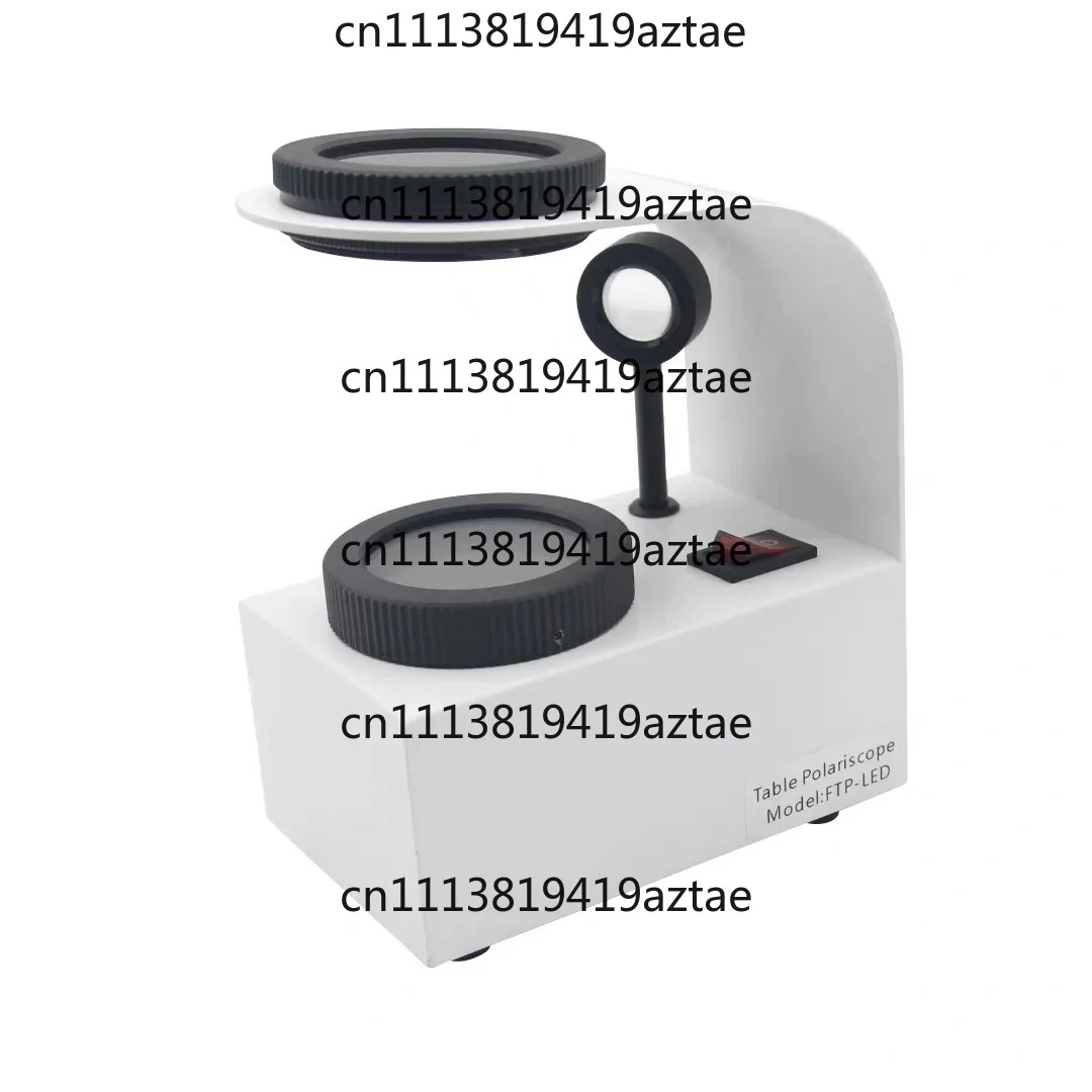 Portable Gemstone Ldentification Tools Built in LED Light Table Gem Polariscope with Dual-color Light Source