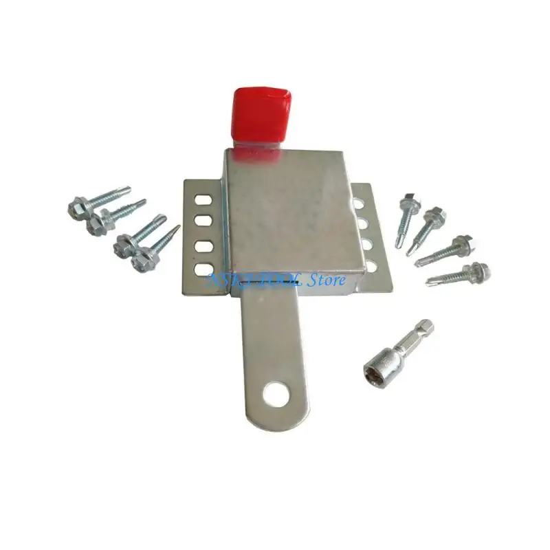 L8RC Strong Thick Iron Heavy Duty Door Bolt Corrosion Resistant Construction Fasteneer for Machinery Safety Easy Mounting