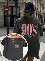 Vintage 90's Women Men T Shirt Chaos Coordinator Streetwear Cotton Oversized Tee Short Sleeve Loose Unisex Top All Season Unisex