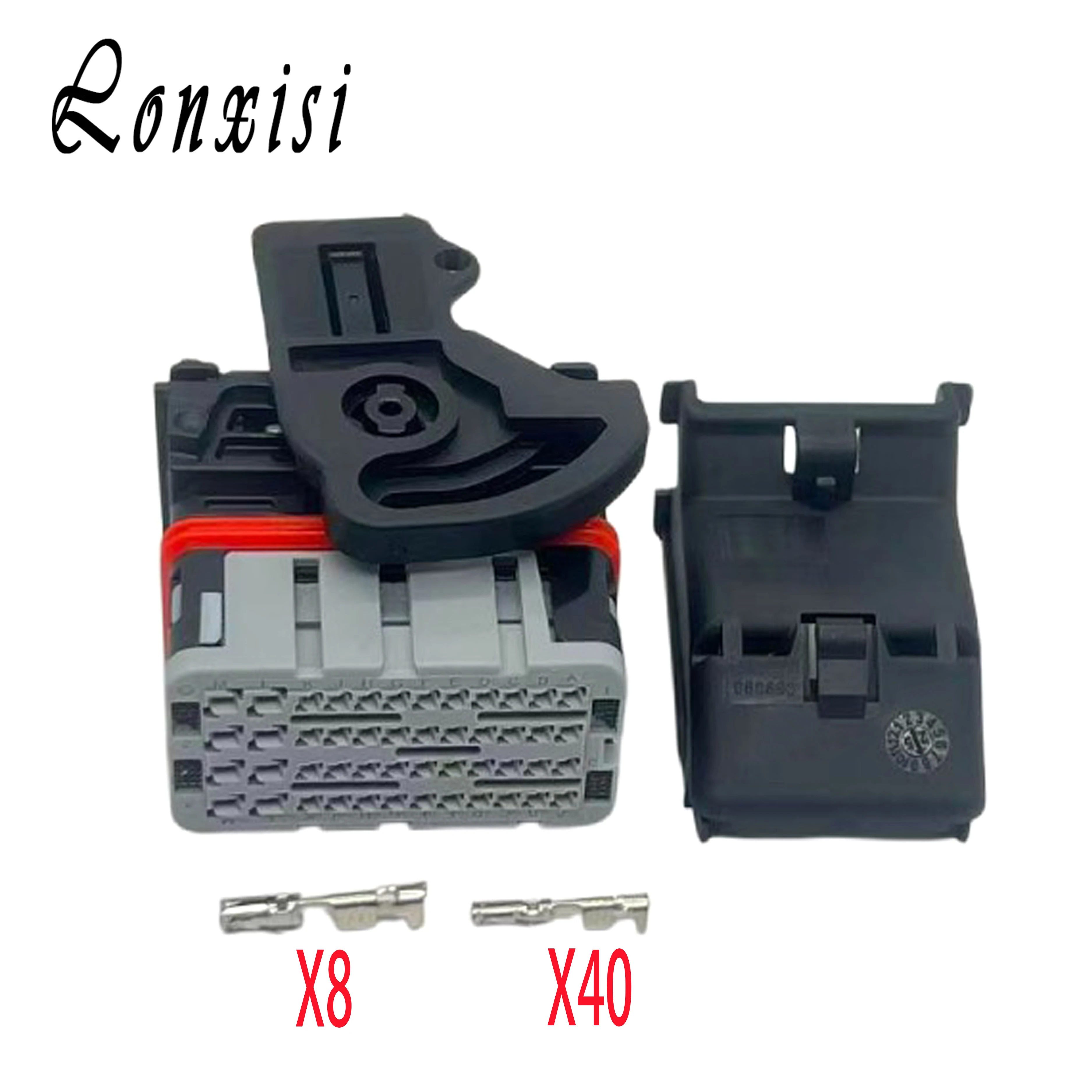 

1/5/10/20 Sets 48 Pin Molex CMC And CMX Sealed Hybrid Modular Wiring Plug Left Wire Output Black Connector Socket 64320-1318