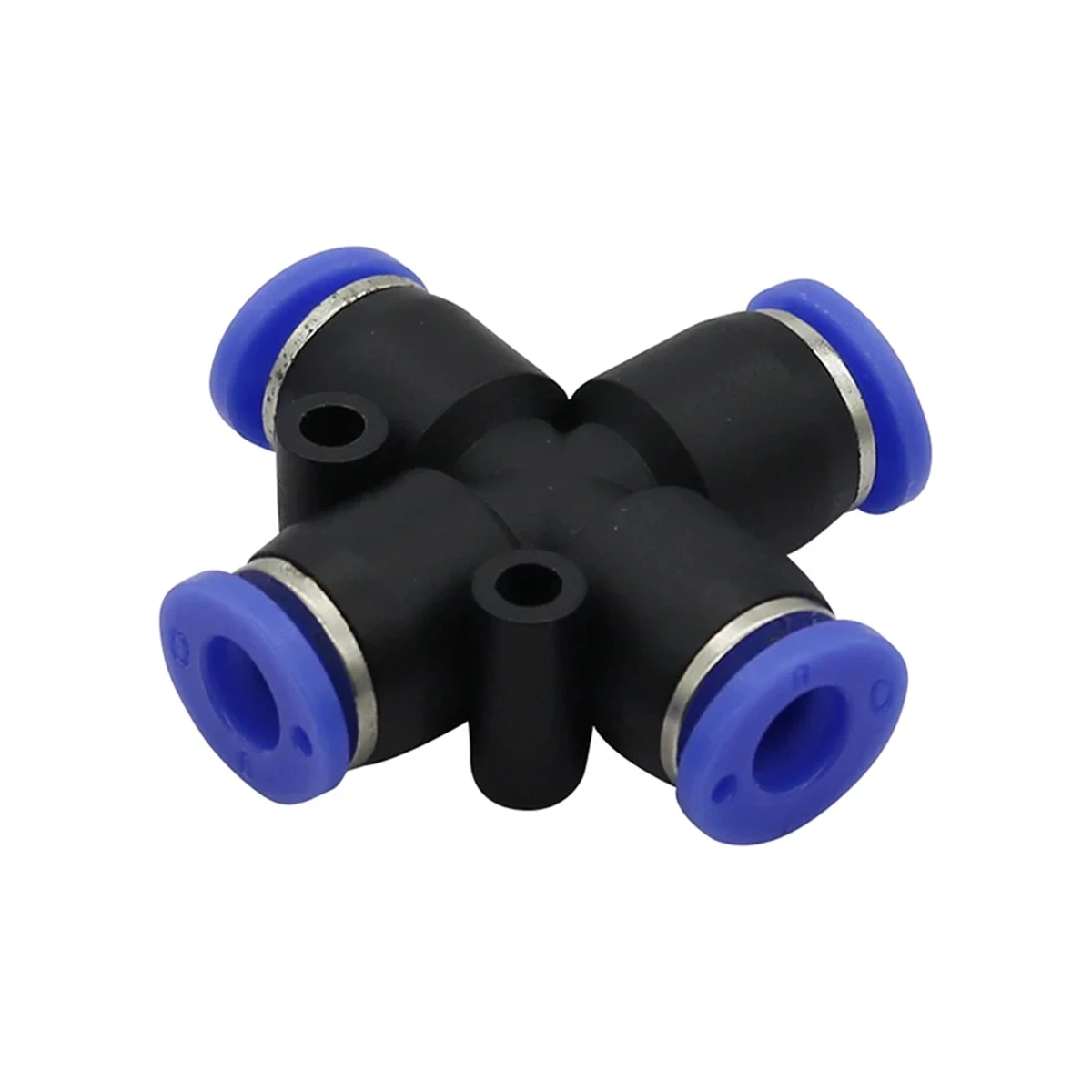 OD 4/6/8/10/12/14/16mm Pipe Interface Slip-lock Cross Quick Connectors 4-Way Pneumatic Couplings Home Kitchen Water Splitters