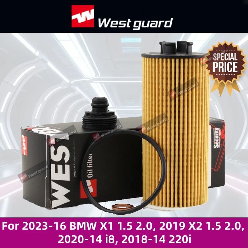 For BMW 216i 218i 220i 225i X1 14-26 X2 17-26 MINI Cooper Clubman Cooper Countryman WESTGUARD Oil Filter MH8060 11428570590