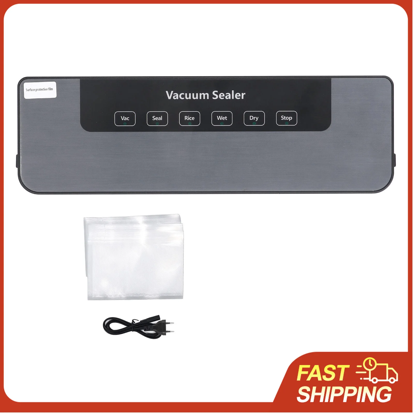 

Automatic Vacuum Sealer Vacuum Sealer Machine 80Kpa Suction 6 Modes Built in Cutter Full Automatic Food Sealer with 30 Bags