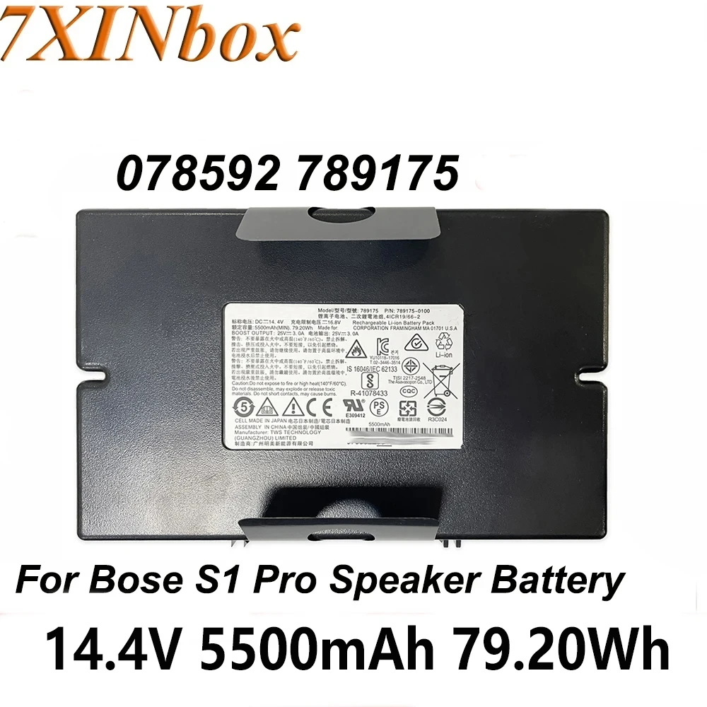 7XINbox 078592 789175 789175-0100 14.4V 79.20Wh 5500mAh Speaker Batter For Bose S1 Pro Replacement Battery