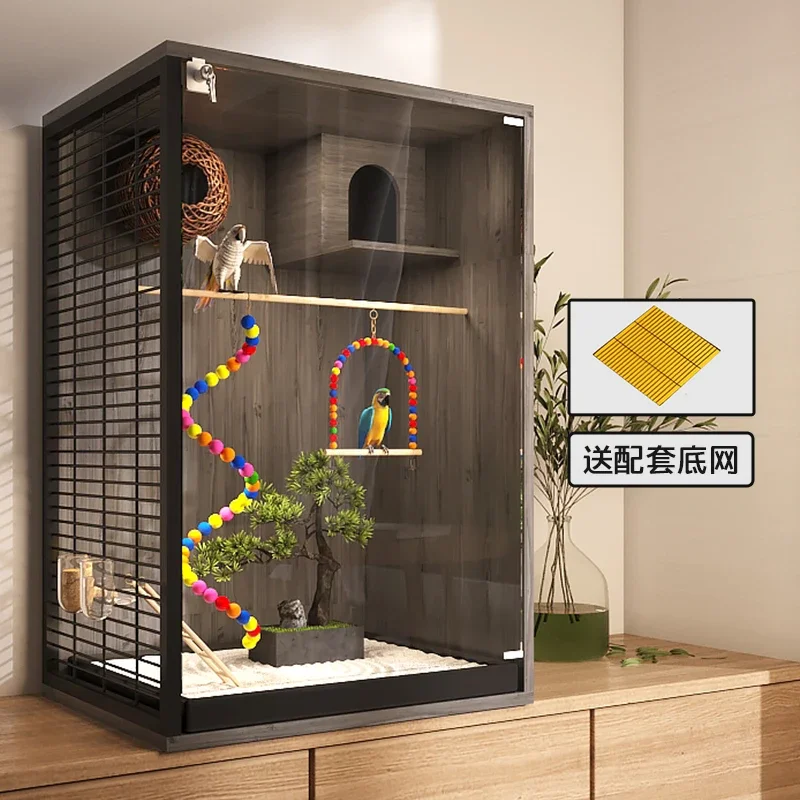 Breeding Hamster Bird Cage Accessories Canary Decoration Feeder Transport Playground Gaiola Para Passaros Aviary image 2