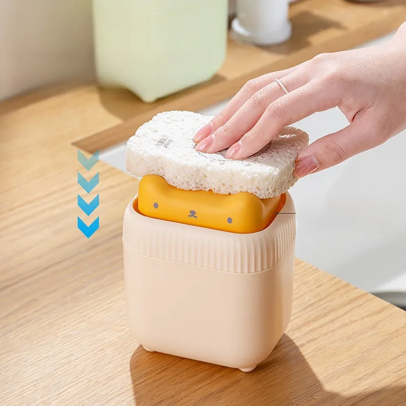 

New Kitten Dishwashing Liquid Dispenser Kitchen Soap Dispenser Sink Converter Hand Soap Dishwashing Liquid Press Multi-Function