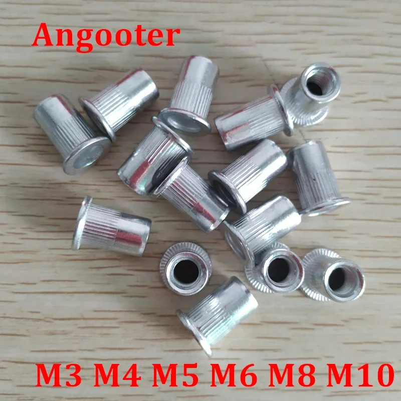 

Aluminum Rivet Nut Rivetnuts M3 m4 m5 m6 m8 m10 aluminum alloy Rivnut Flat Head Threaded Rivet Insert Nutsert Cap Rivet Nut