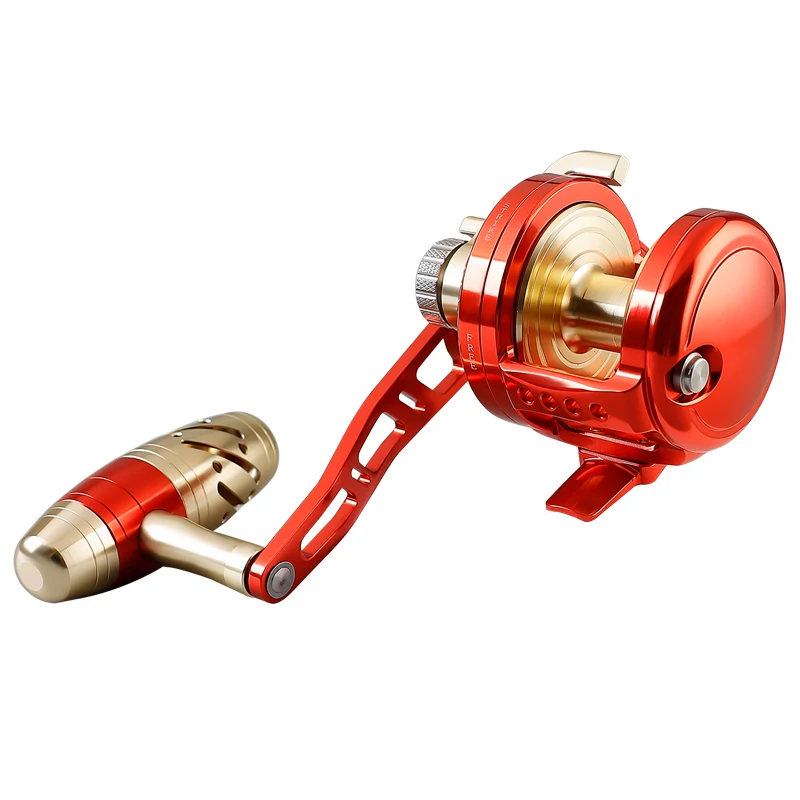 

6.3:1 9+2BB Max Drag 25kg Fishing Drum Reel Full Metal 507g Trolling Fishing Reel With Alarm for Boat Fishing Offshore Platforms