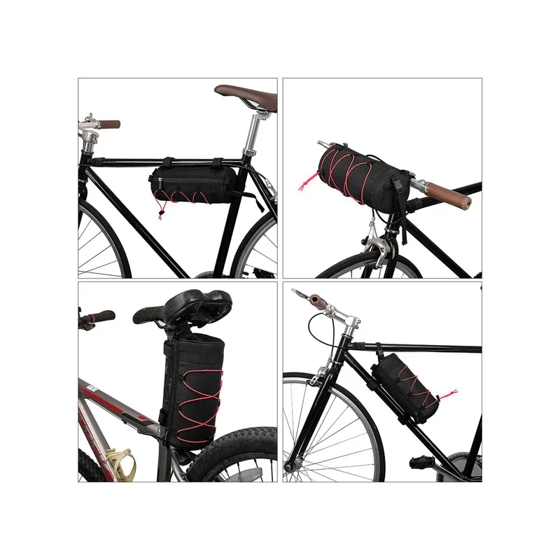 LESQUE Pit Dirt Bike Handlebar Bag Large Capacity Bicycle Bags Waterproof Frame Pack For Off Road Mountain MTB Accessories view 5