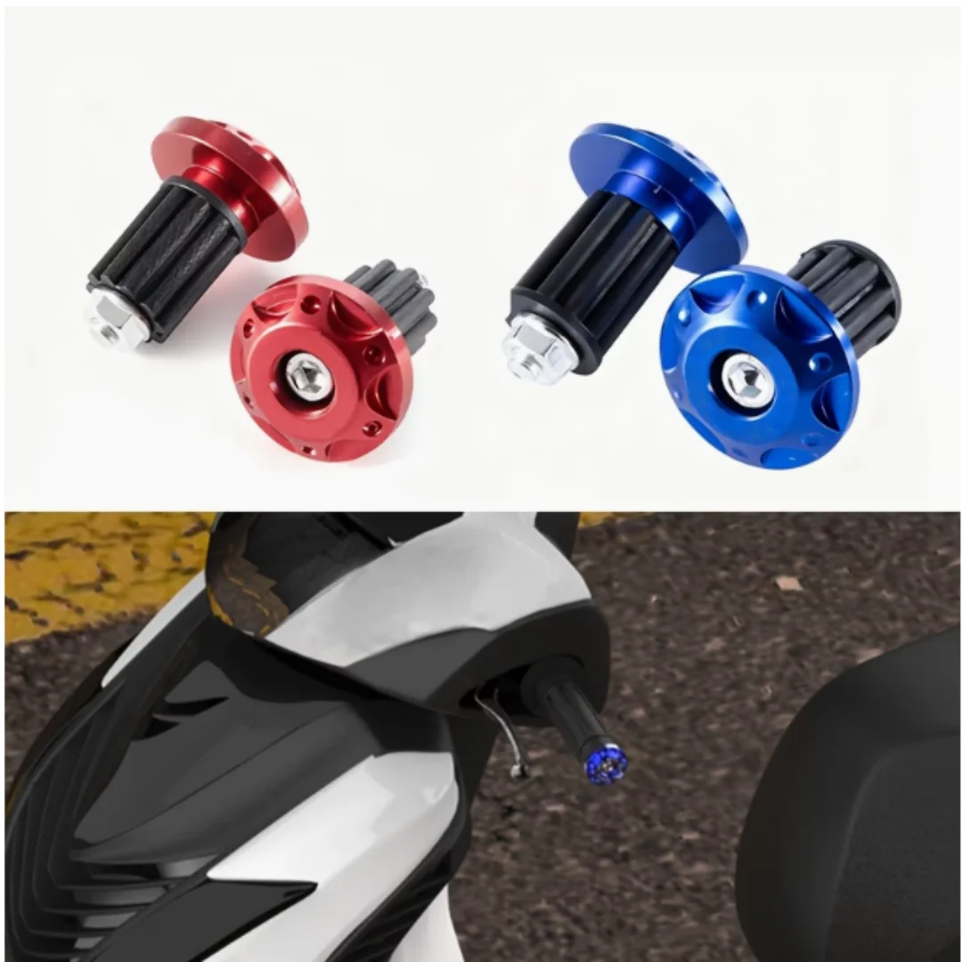 2Pcs CNC Aluminum Anti-vibration Handlebar End Cap Counterweight Slider For Honda Yamaha Motorcycle Modification Accessories image 3