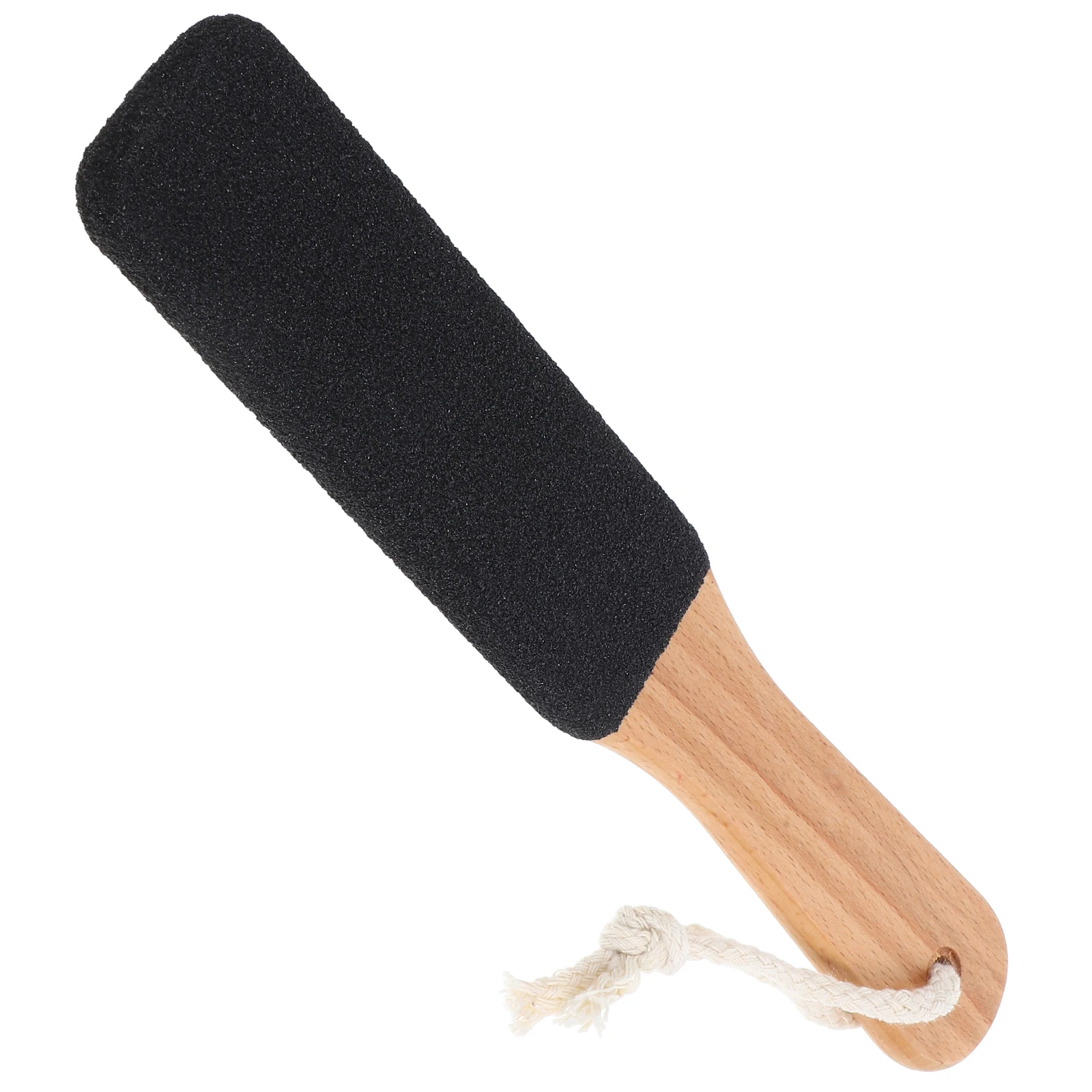 1 stuks houten handvat voetvijl dubbelzijdig eeltverwijderaar glad dode huid gemakkelijke grip ergonomisch ontwerp draagbaar voor thuis en op reis