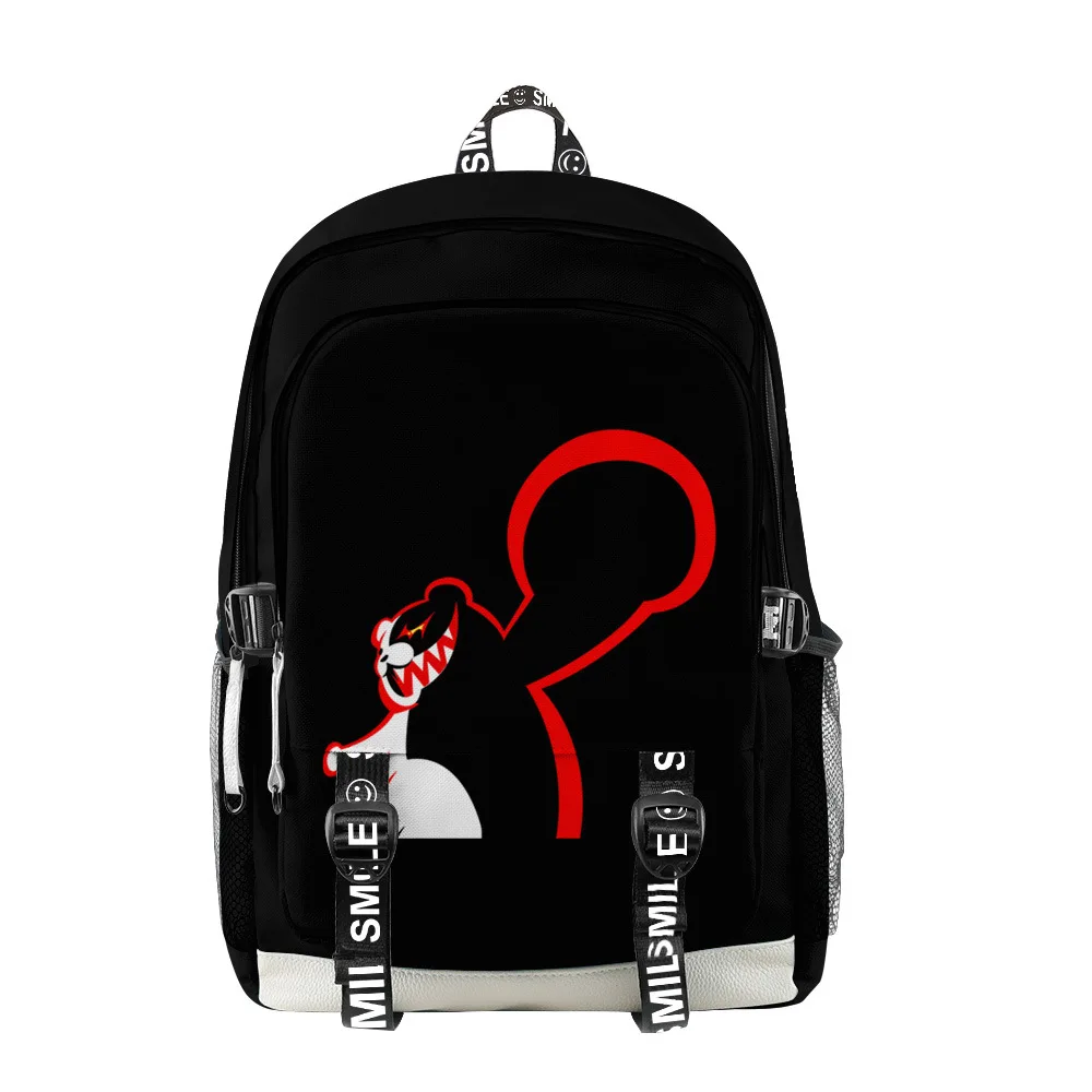 

Trendy Youthful School Bags Unisex Japan Anime Danganronpa Monokuma Travel Bags 3D Oxford Waterproof multifunction Backpacks