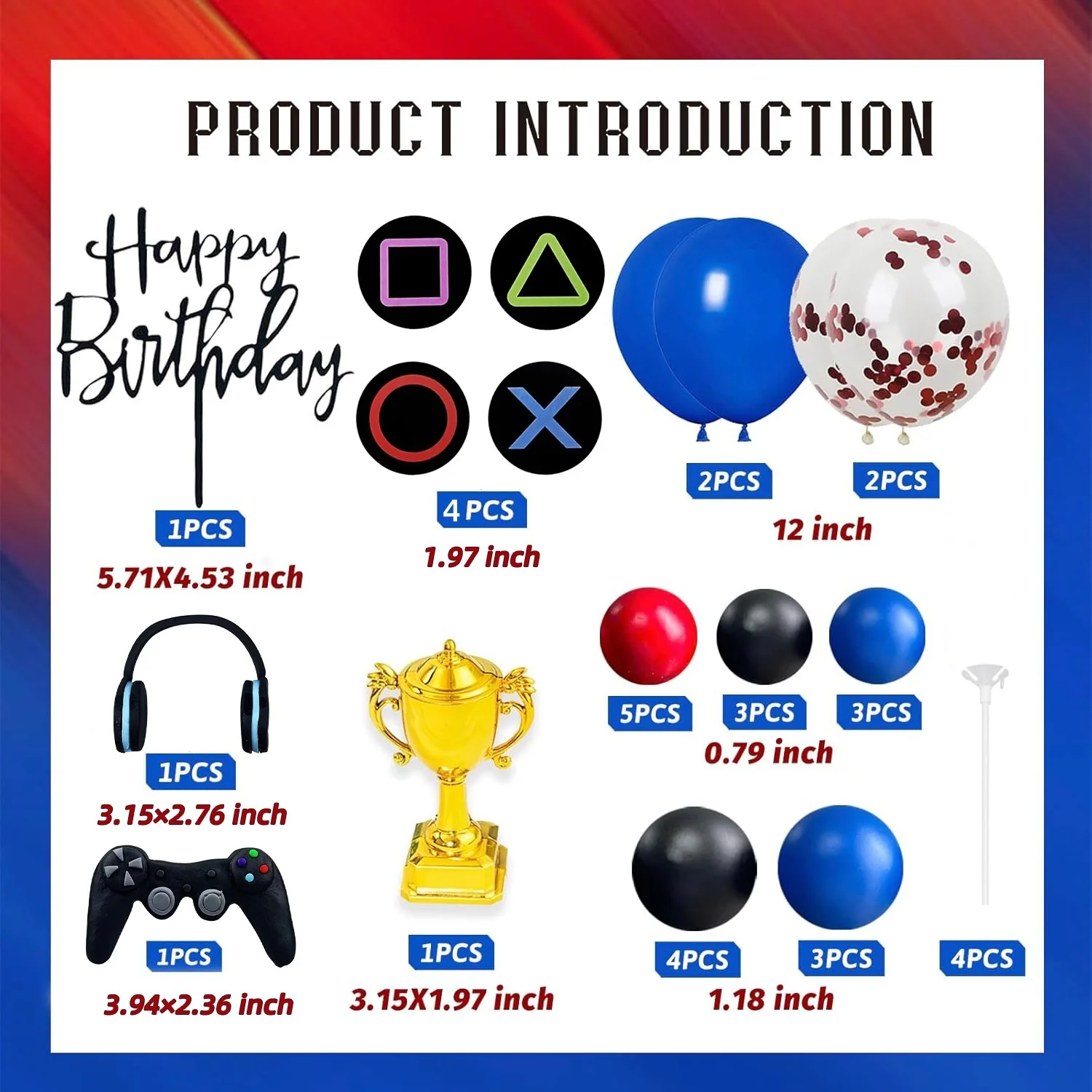 34pcs วิดีโอเกมเค้ก Topper ชุด - Party Games On Switch บทวิจารณ์และราคา