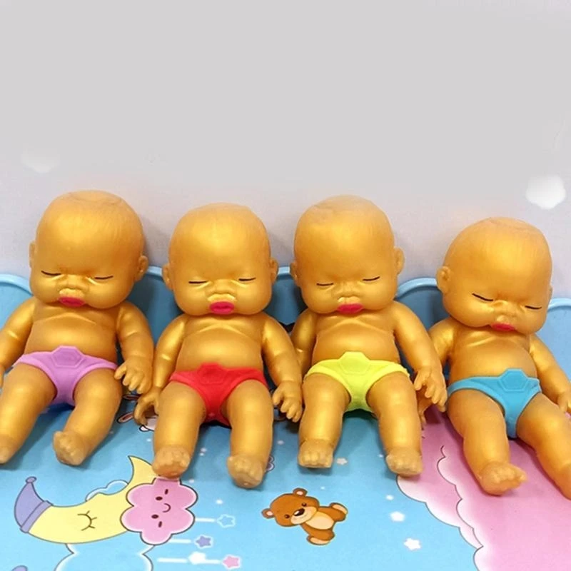 

5inch Baby Doll Stretchy Toy Squeeze Splashing Toy for Decompress Office Soft TPR Toy Anxiety Reduce Adult Student Favor