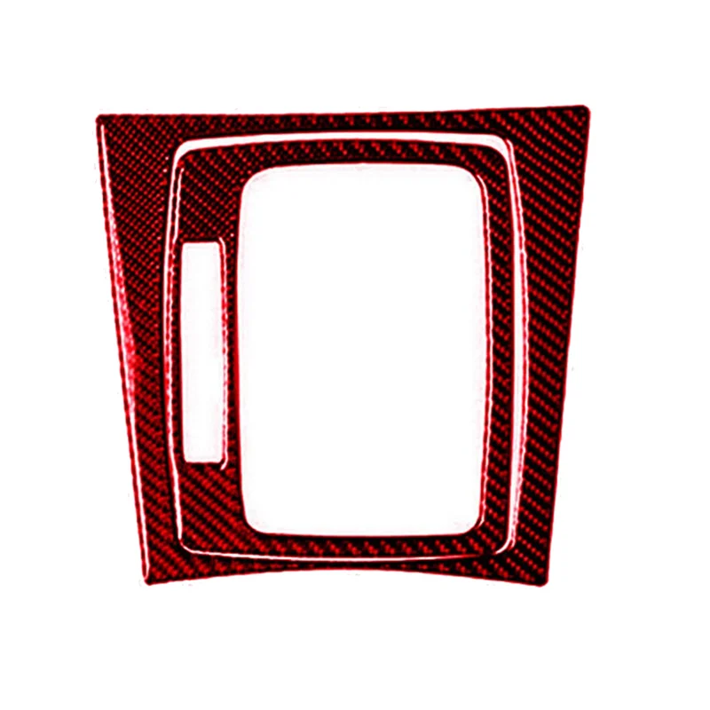 

1 шт., красная накладка на панель переключения передач из углеродного волокна для Mercedes Benz C Class W204 2007-2013, детали