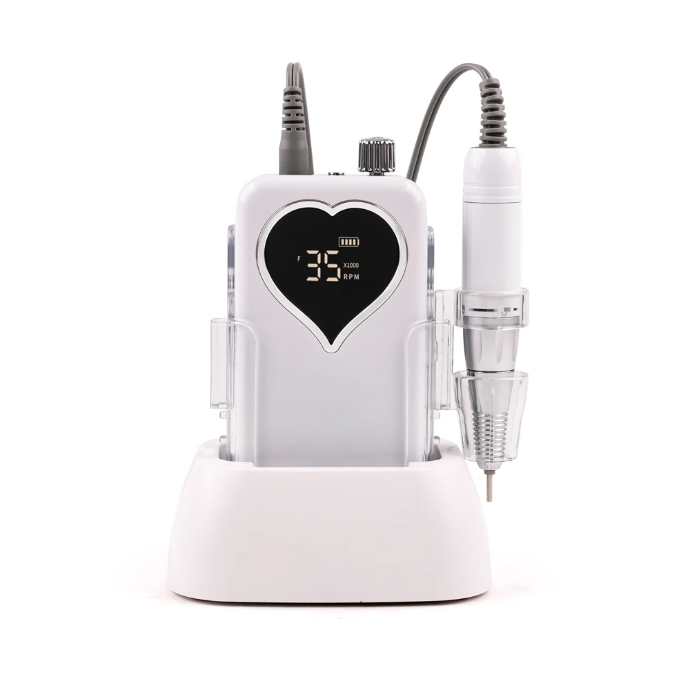 Trapano per unghie professionale per salone di bellezza da 35000 giri/min, funzione pedicure dedicata senza spazzole, lima per unghie, lucidatura delle unghie
