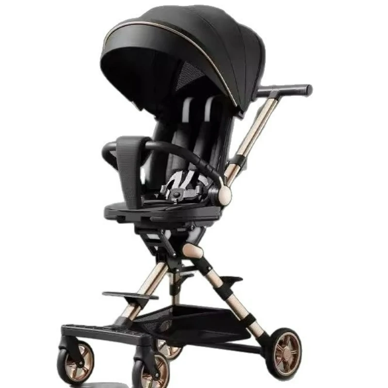 가벼운 접이식 유모차, 높은 시야, 앉거나 누울 수 있는 유모차, 아동용 유모차