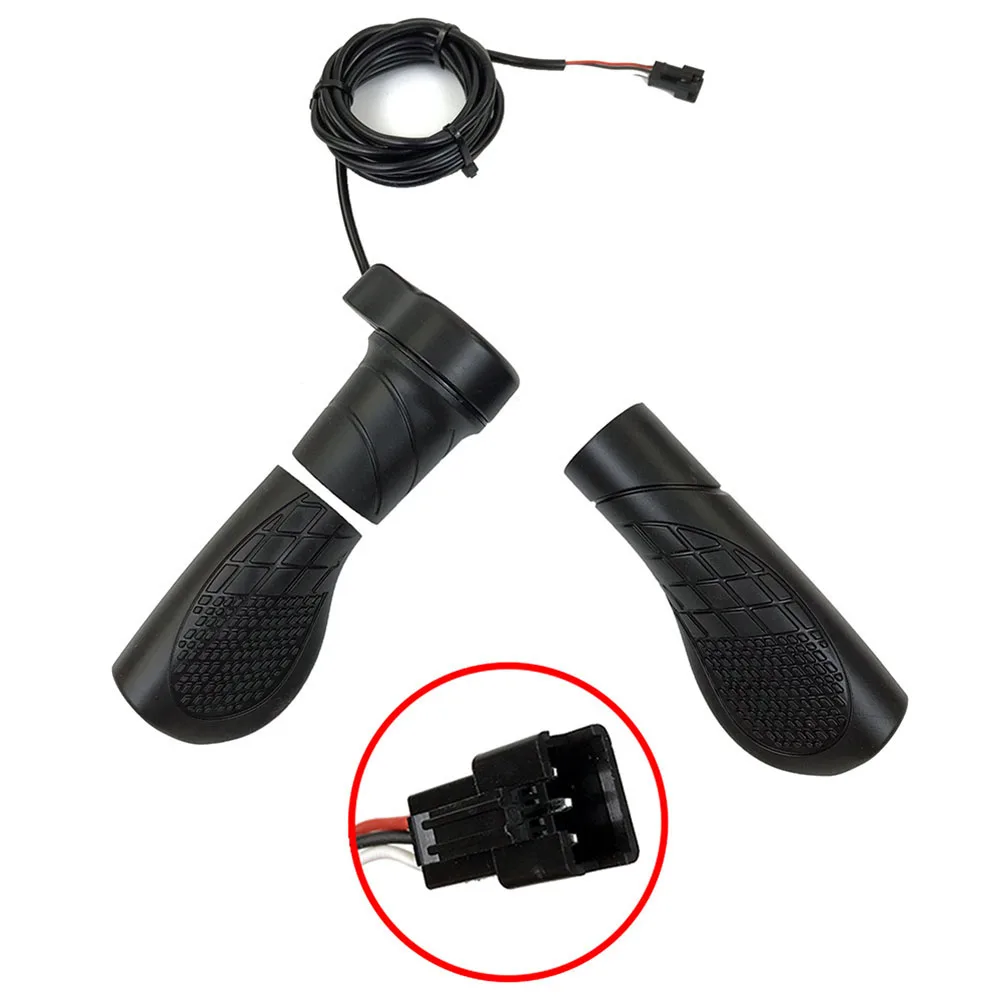 

Black Electric Bike Throttle 24V 36V 48V 60V 72V Compatible 22.5 Mm Diameter Hole Folding Bikes For Scooter Most Bicycles