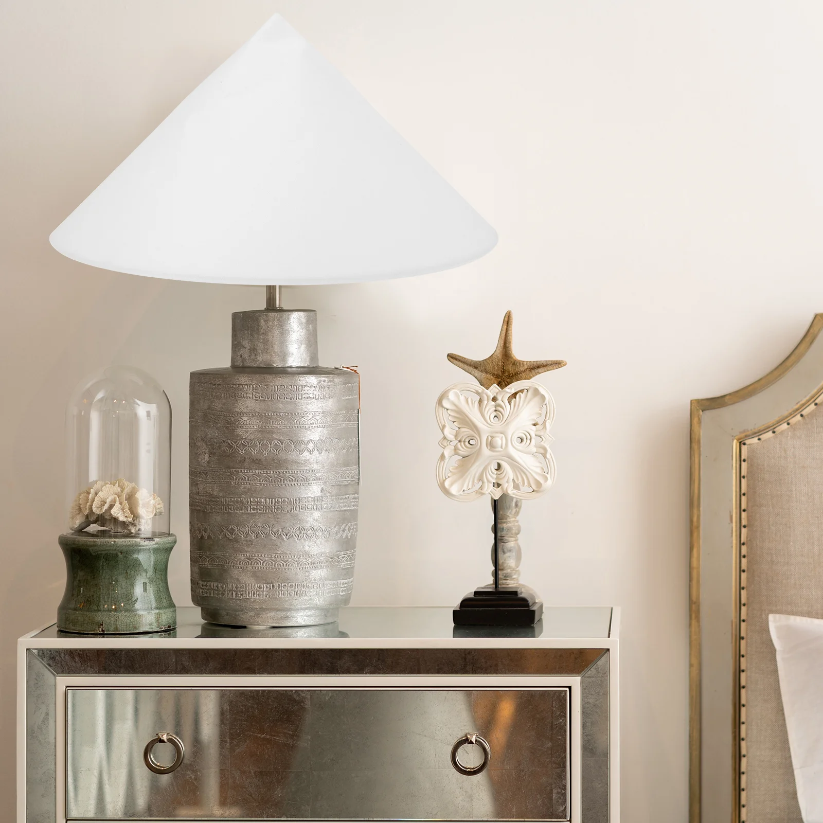 مظلة غطاء مصباح E27 قاعدة منضدية القماش عاكس الضوء لمكتب السرير الجدول مصباح المنزلية داخلي غطاء خفيف الغبار #2