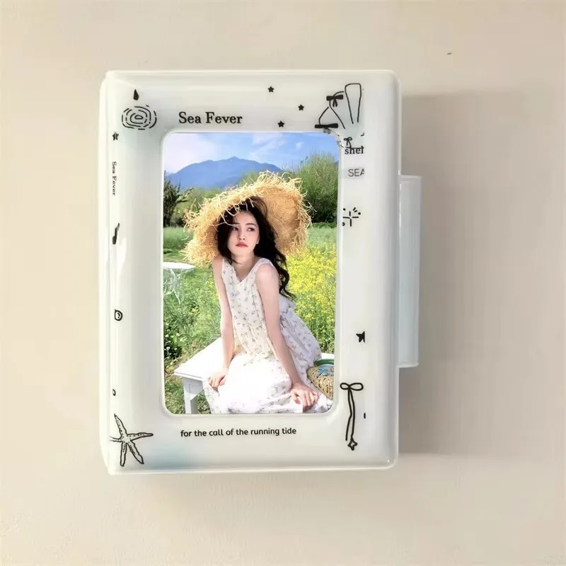 Kpop 3 Inch Photo Card Album Postcard Organizer Booklet Collector Card Album Photo Lomo Card Loose-leaf Folder Gift Collection