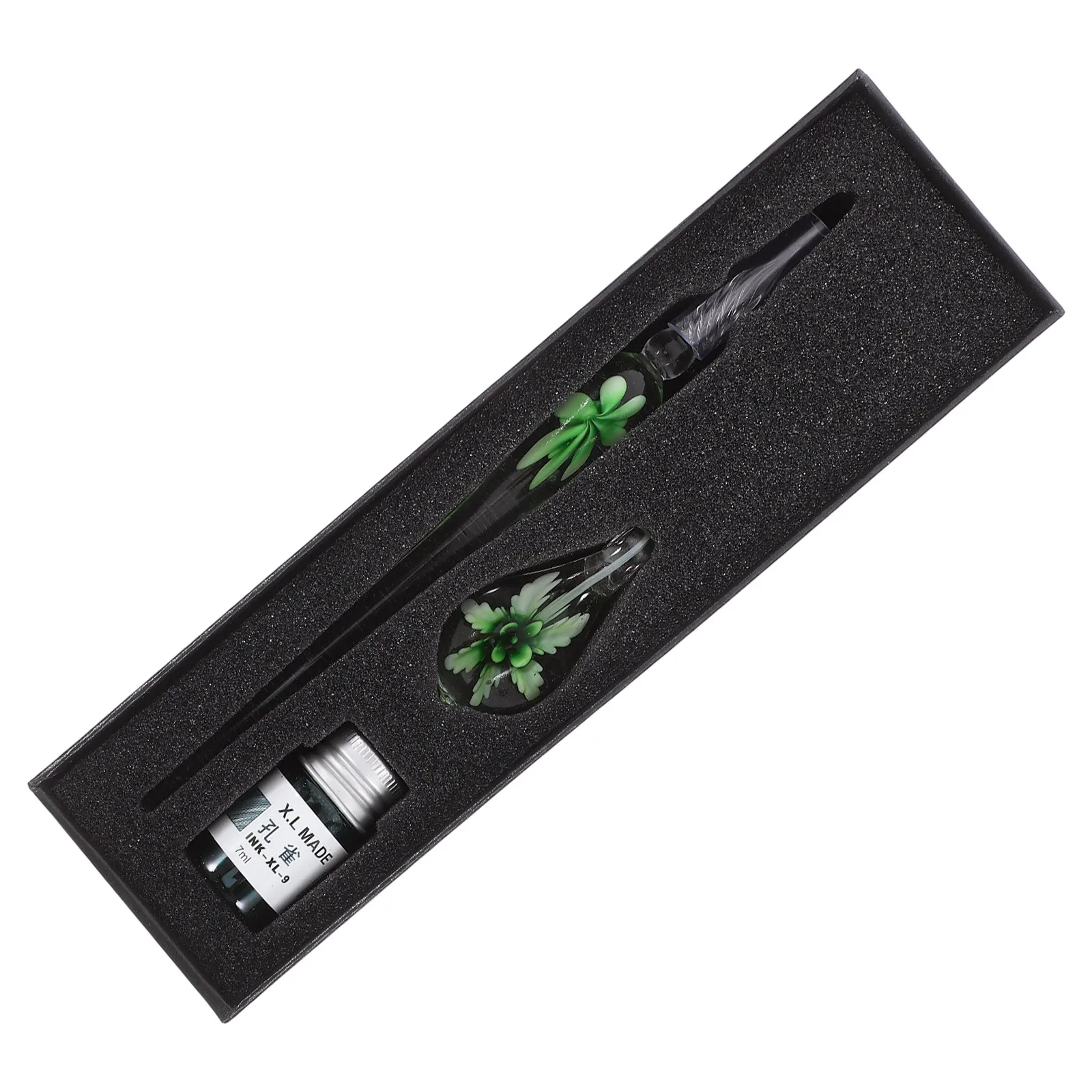 

1 комплект, набор стеклянных ручек, элегантные ручки ручной работы для каллиграфии для художников, студентов, винтажные стеклянные чернила для рисования, многофункциональные