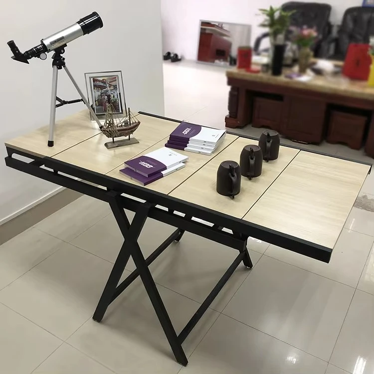 

Smart Dining Table Furniture Flip Folding Dining Table Multi-layer Bookshelf Storage Rack Home Hardware