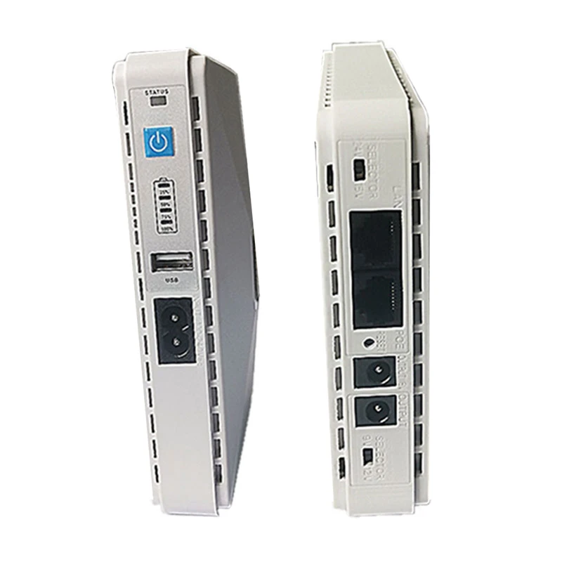 مصدر طاقة غير متقطع 9 فولت 12 فولت ، جهاز UPS POE الصغير ، بطارية احتياطية 15 فولت 24 فولت ، سعة كبيرة لجهاز توجيه WiFi ، CCTV