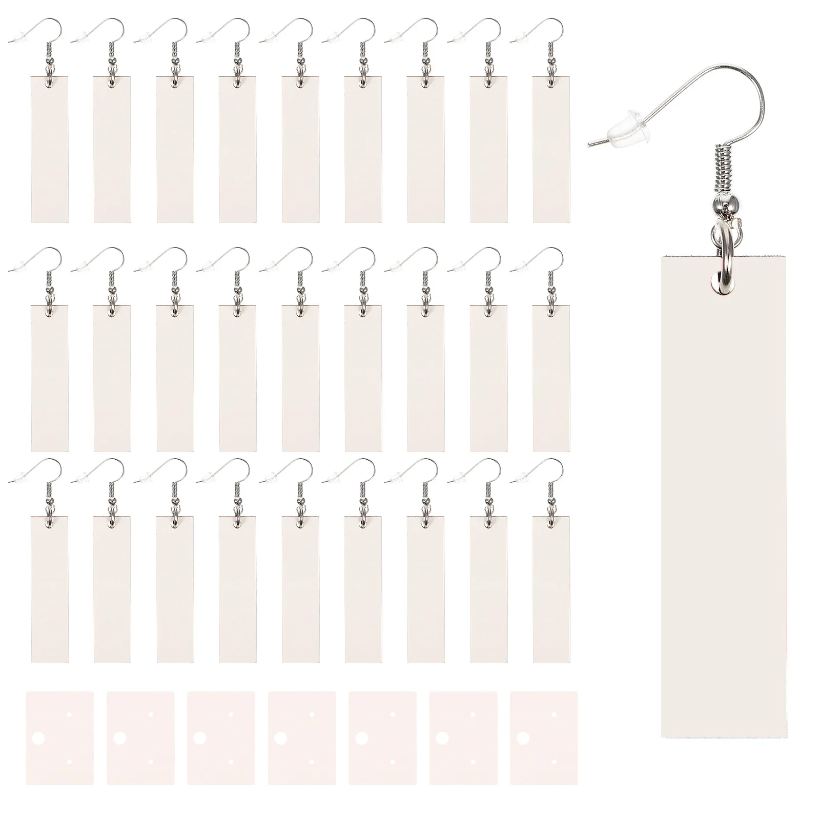 1 مجموعة صنع عدة Diy التسامي للمجوهرات اليدوية المشاريع الحرفية الفراغات الخشبية خفيفة الوزن الحلي الزخرفية القرط