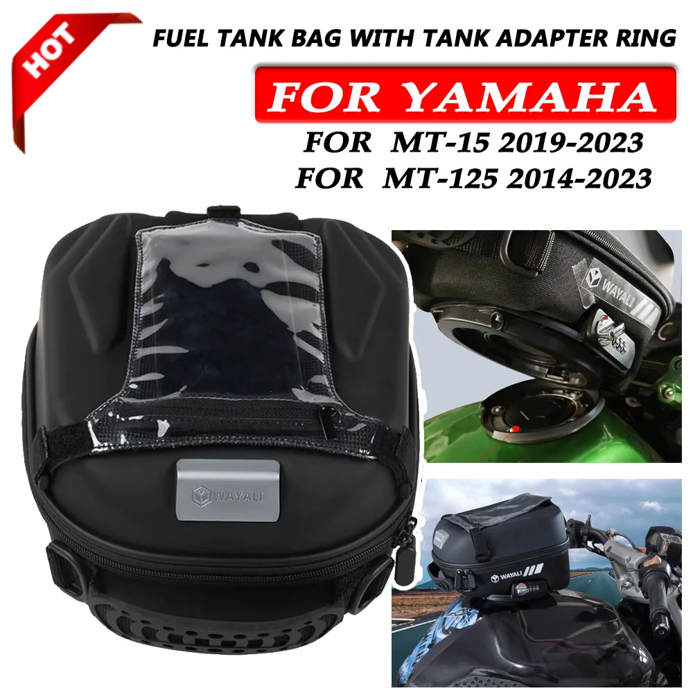 For YAMAHA MT-125 MT125 2014-2023 MT-15 MT15 2019-2023 mt125/15 Fuel Tank Bag Navigation Packag Storage Bag with Lnstall Adapter