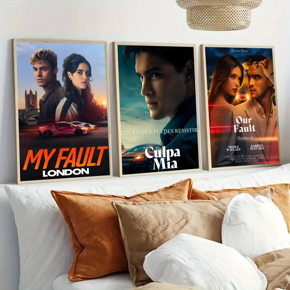 My Your Our Fault Movie Poster Modern Home Living Bedroom Bar Hallway Waterproof Wall Art Aesthetic Decor
