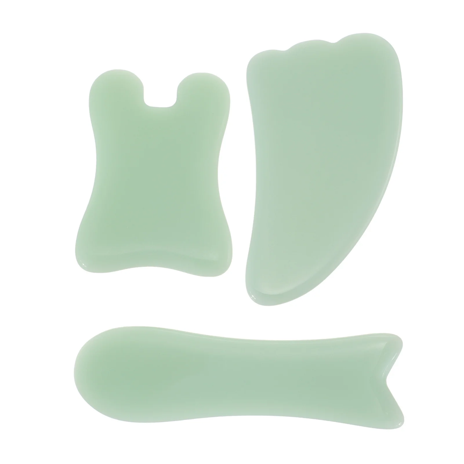 3개입 괄사 마사지 보드 휴대용 바디 스크래핑 플레이트 얼굴 마사지 도구 물리치료 도구 혈액 순환 촉진 스트레스 해소