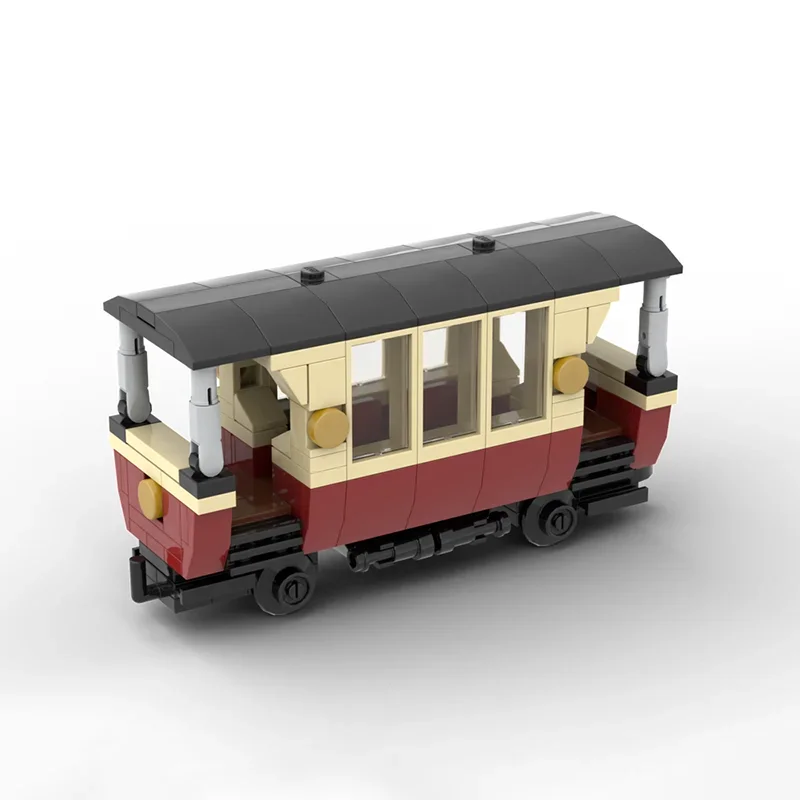 Décennie s de construction de modèle de train ferroviaire, briques MOC, modèle de réfrigérant, jauge étroite, moteur à vapeur et Cheshire Age, assemblage de jouets technologiques