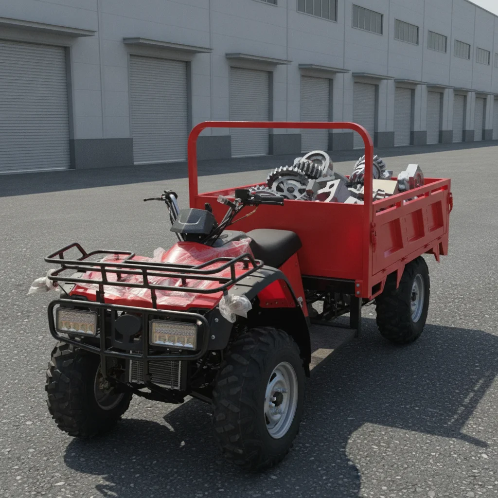 Advanced 400cc Agricultural Utility Vehicle 4x4 Farm Transport With Trailer for Adults for Field Service