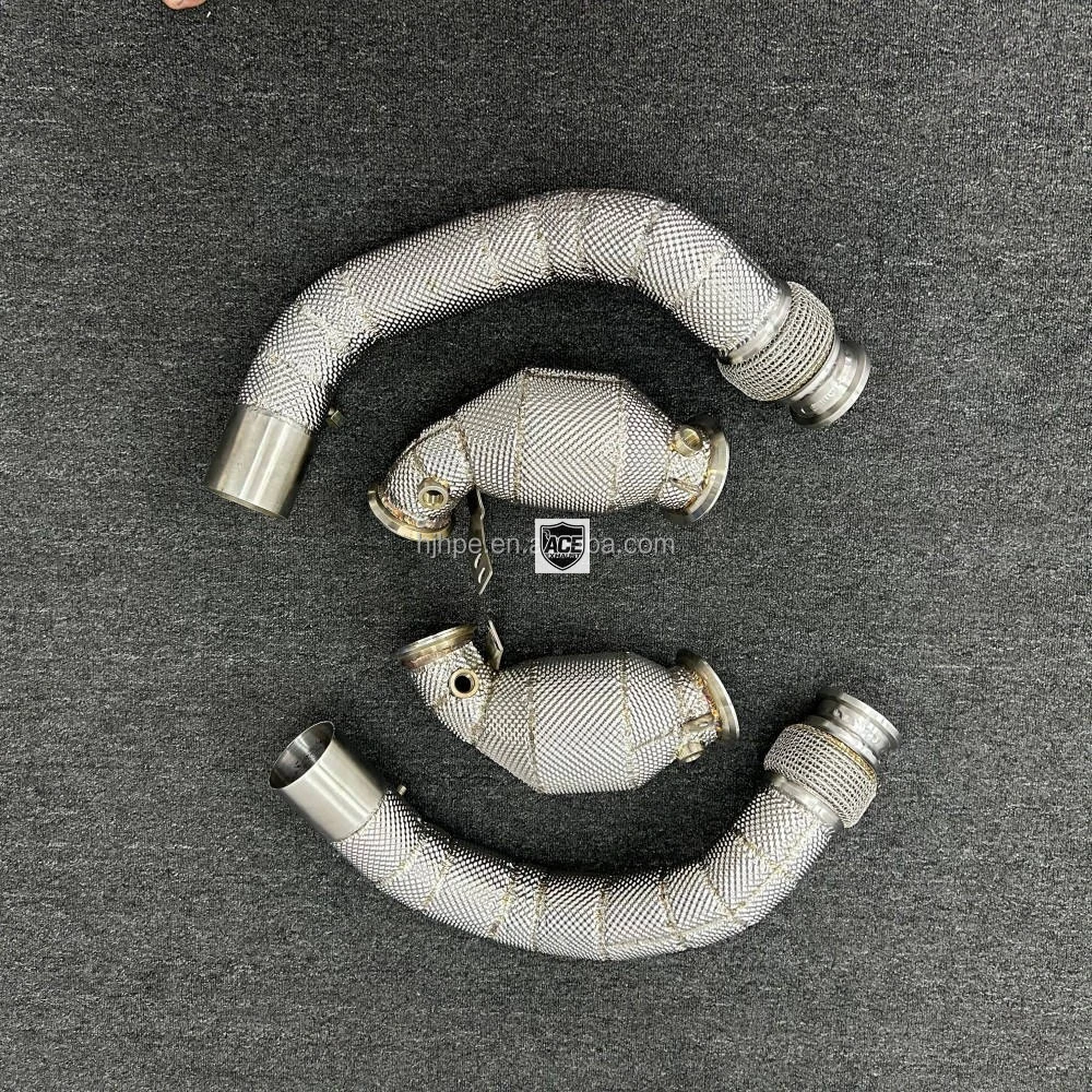 Rytan 304 Edelstahl Valvetronic Flow Gerade Auspuffrohre Downpipe Auspuffanlage für BMW M5 F90 4.4T Leistungs-Upgrade – Detail 6