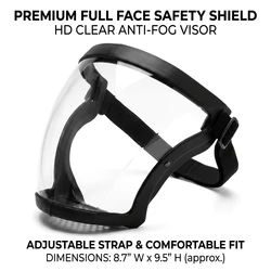Outdoor Anti-Fog Dust Protection Splash Mask Sports Riding Face Mask for Work Grinding Weeding Mowing - Protective Gear