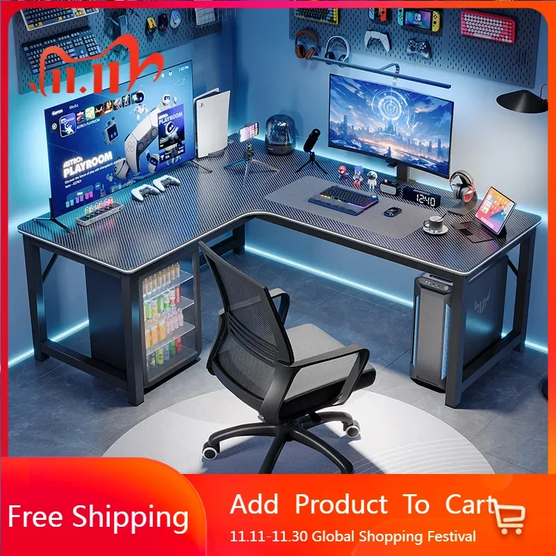 

Study Storage Computer Desks Gaming Reading Pc Ergonomic Table Keyboard Notebook Accessories Mesas De Computador Home Furniture