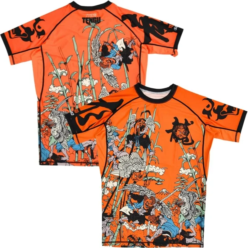 2026 New Japanese Tengu Legend Theme Bodysuit, Unisex T-shirt, Wear-resistant and Breathable Mixed Martial Arts Training Suit