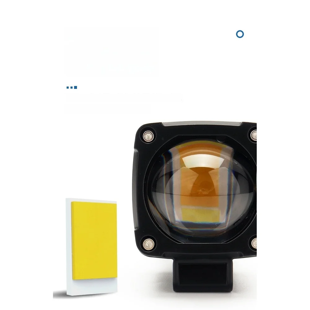 Motorcycle Car Off Road LED Work Light with 15W Dual Color White Yellow Lighting Headlight Aluminum Housing Wide Voltage Support