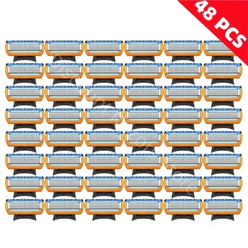 남성용 퓨전 5 세대 시리즈 정품 면도기, 얼굴 헤어 면도 제거 안전 매뉴얼 면도기 교체 칼날 