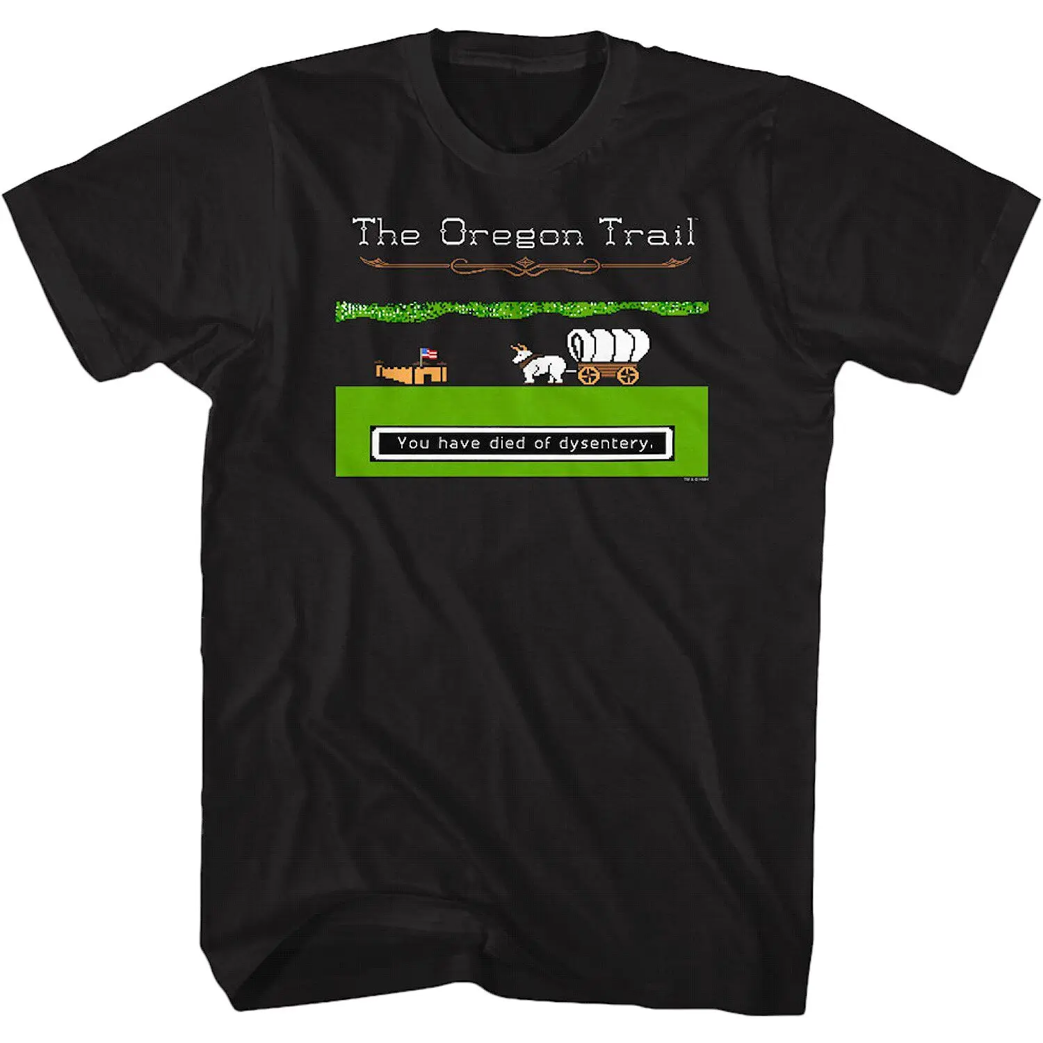 Hot 1971 Oregon Trail Classic Game Limited Edition Japanese Retro Men's T-Shirt