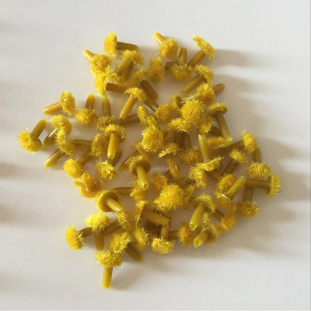 200Pcs Sunflower Stamens Simulation Floral Accessories for DIY Flower Crafts Making Artificial Sunflower Flower Buds Art
