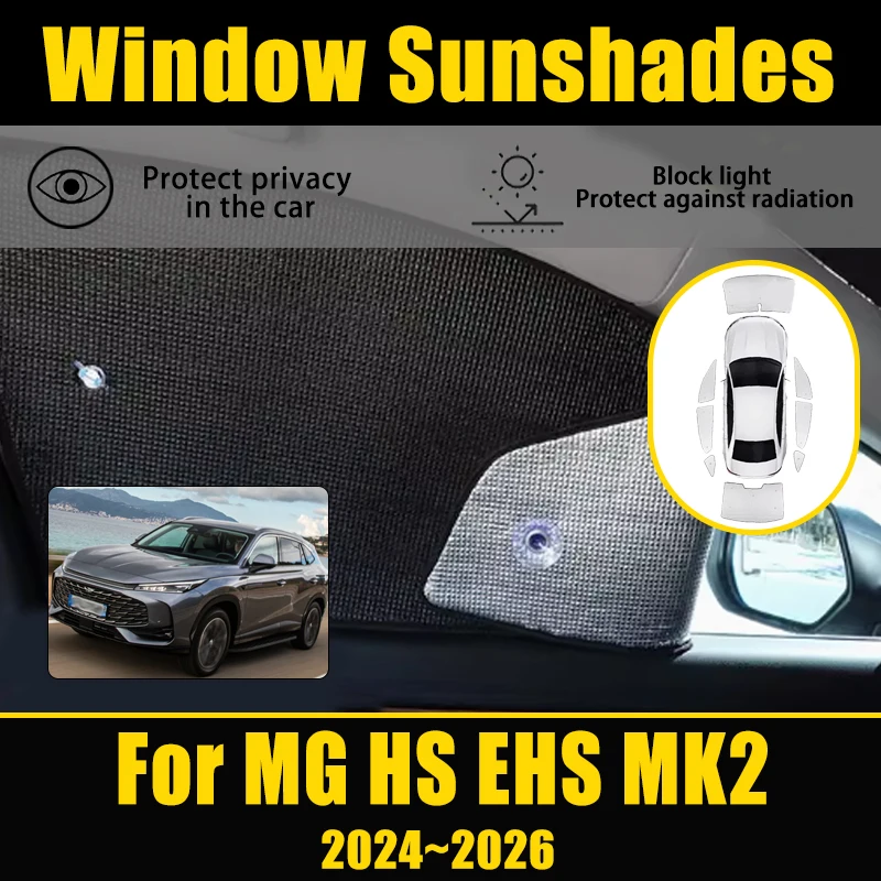 

Автомобильные солнцезащитные козырьки с полным покрытием для MG HS EHS MK2 2024 2025 2026, отражатель, козырек, занавеска, лобовое стекло, теплоизоляция, автозапчасти