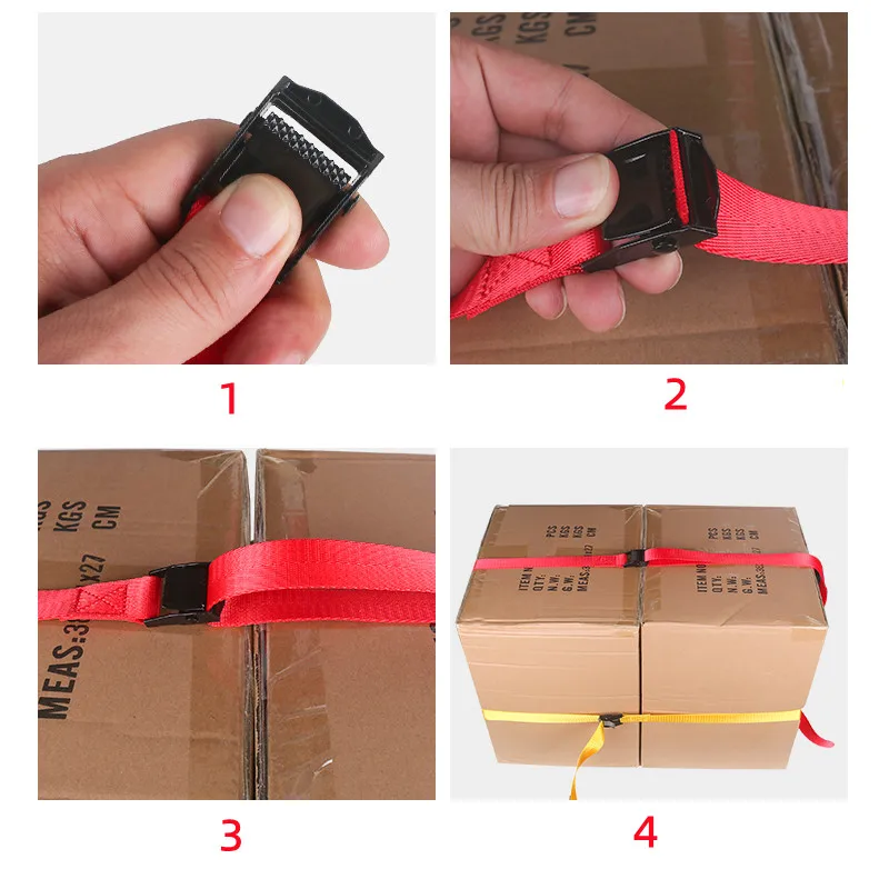 1 inch Tie Down Straps Length Customizable Multi Color Available - Suitable for Car Cargo Bike Motorcycle Canoe etc 1 meter