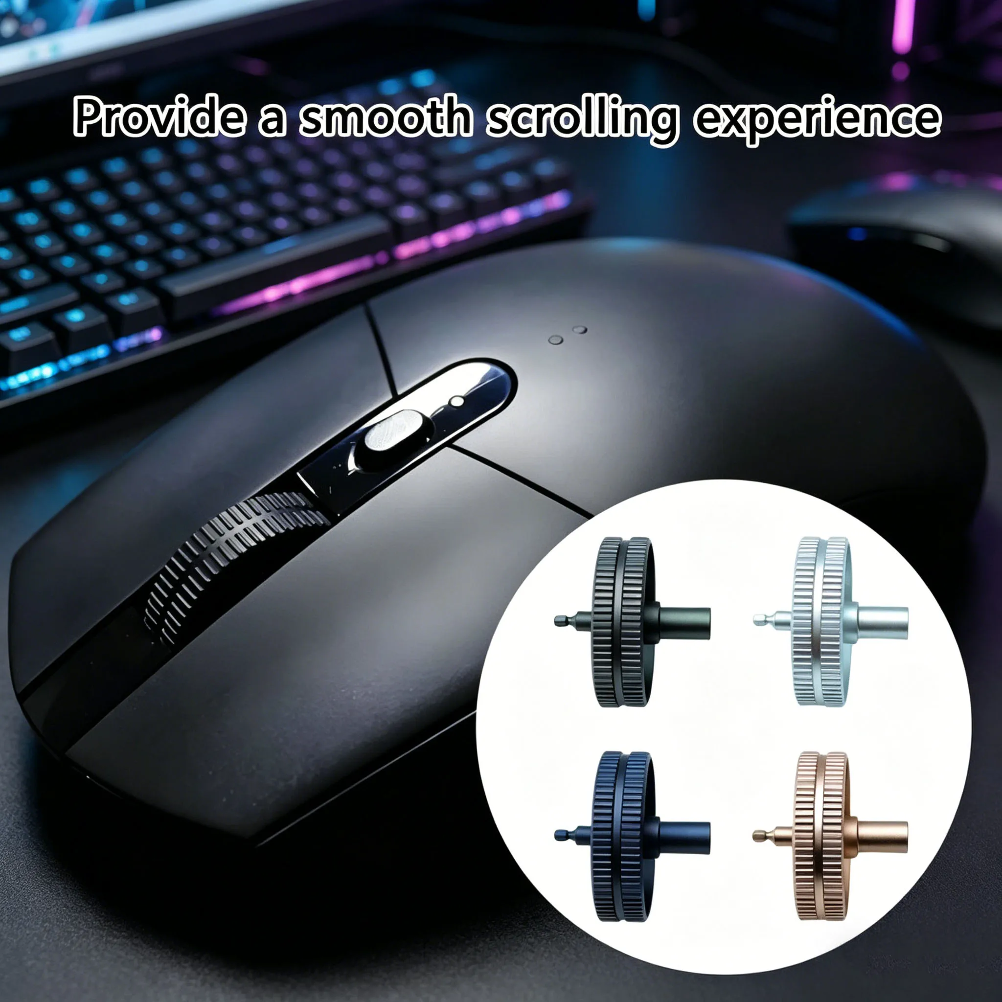 Mouse Wheel For Logitech GPW 1st-4th Gen, G Pro / G Pro X Series - Gaming Mouse Metal Scroll Roller Mice Replacement Accessory